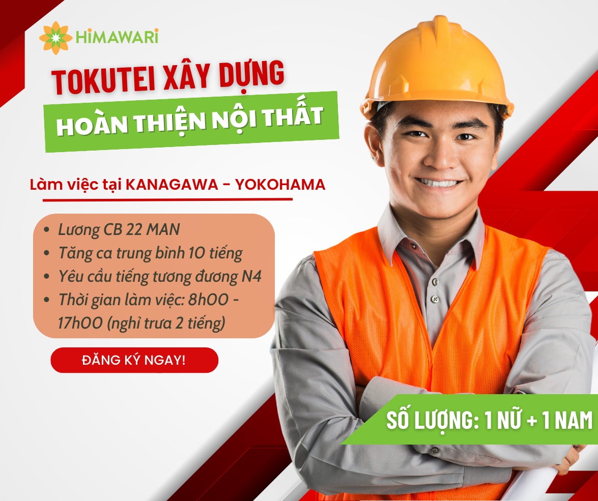 Đơn hàng hoàn thiện nội thất tại Nhật Bản